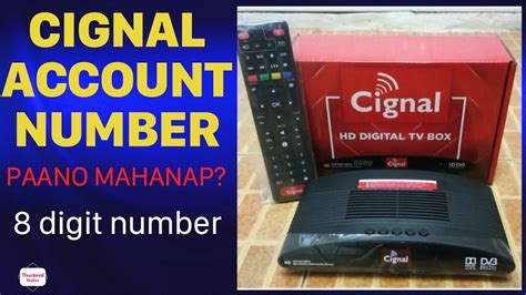 how to get cignal account number without smart card|cignal account number online.